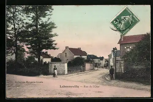 AK Labonneville, Rue de l`Oise, Strassenpartie