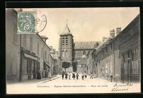 AK Gouvieux, Eglise Sainte-Geneviève, Rue de Creil