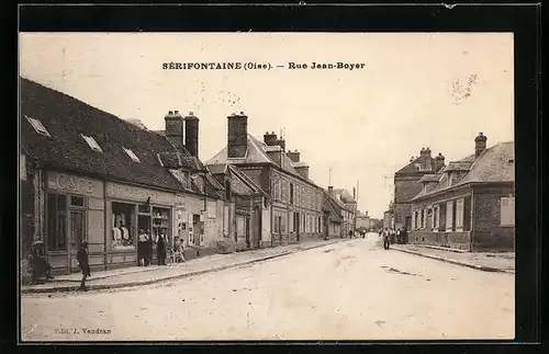 AK Sérifontaine, Rue Jean-Boyer, Strassenpartie