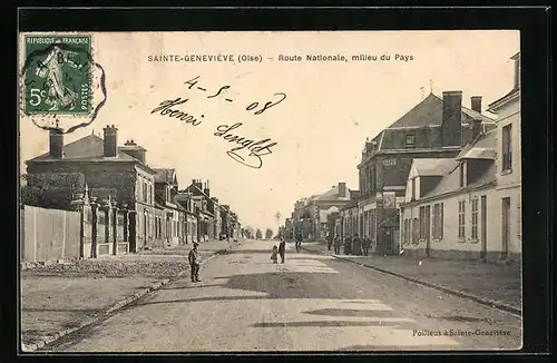 AK Sainte-Geneviève, Route Nationale milieu du Pays