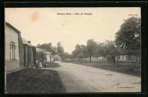 AK Sarnois, Rue de Dargies, Strassenpartie