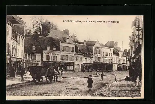 AK Breteuil, Place du Marché-aux-Herbes