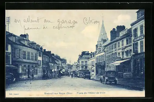 AK Breteuil-sur-Noye, Place de l`Hôtel-de-Ville