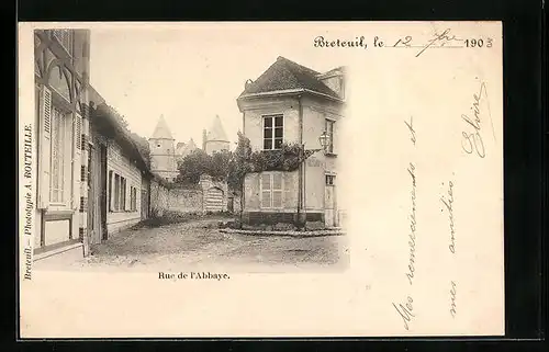 AK Breteuil, Rue de l`Abbaye, Strassenpartie