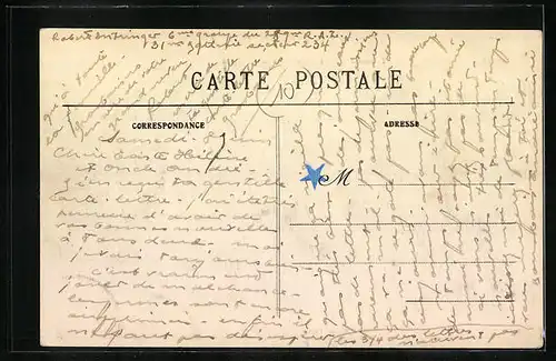 AK Troussencourt, Rue de l`Église, Strassenpartie