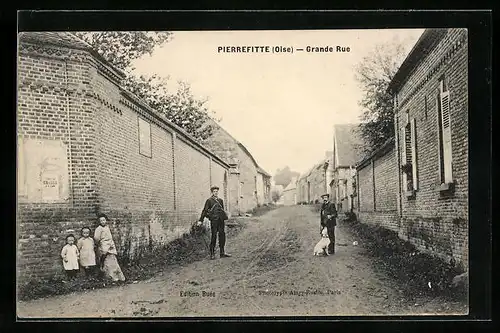 AK Pierrefitte, Grande Rue, Strassenpartie