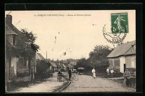 AK Conchy-les-Pots, Route de Flandre