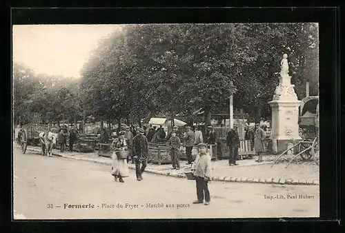 AK Formerie, Place du Fryer, Marché aux porcs