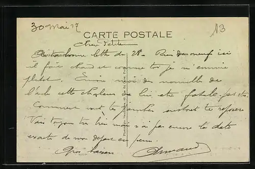 AK Noyon, La France reconquise 1917, Ravitaillement des évacués