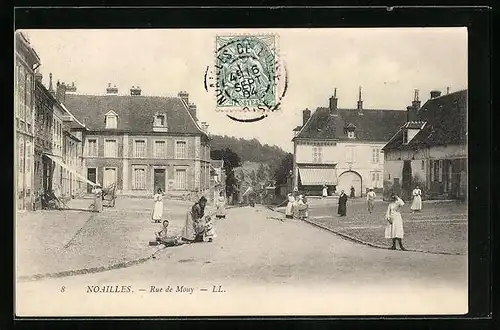 AK Noailles, Rue de Mouy, Strassenpartie