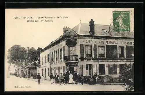 AK Précy-sur-Oise, Hôtel Restaurant de la Gare, Rendez-vous des Pêcheurs