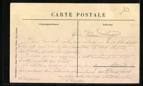 AK Bornel, Rue Pasteur, Strassenpartie