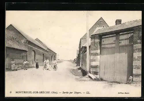 AK Montreuil-sur-Brèche, Sortie par Noyers