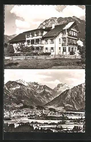 AK Oberstdorf, Hotel Landhaus Hochfeichter, Zollstrasse 4