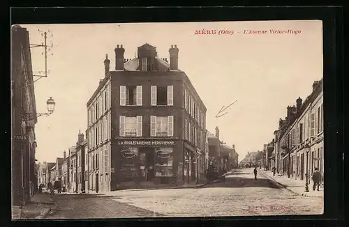 AK Méru, L`Avenue Victor-Hugo