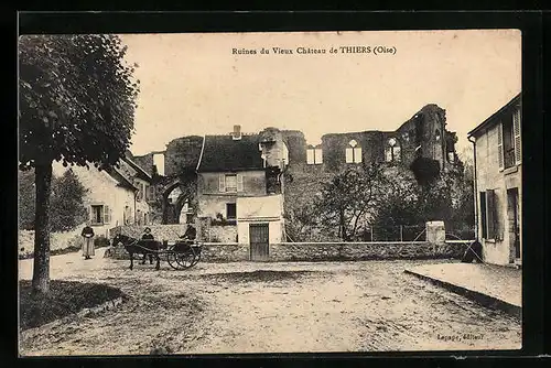 AK Thiers, Ruines du Vieux Chateau