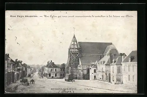 AK Ressons-sur-Matz, l`Eglise