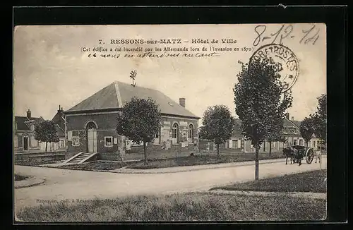 AK Ressons-sur-Matz, Hotel de Ville