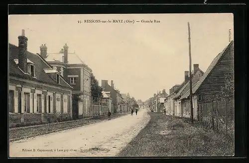 AK Ressons-sur-Matz, Grande Rue