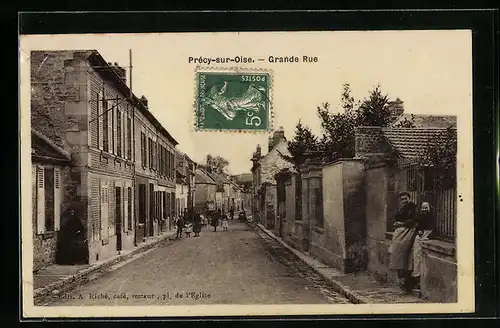 AK Precy-sur-Oise, Grande Rue