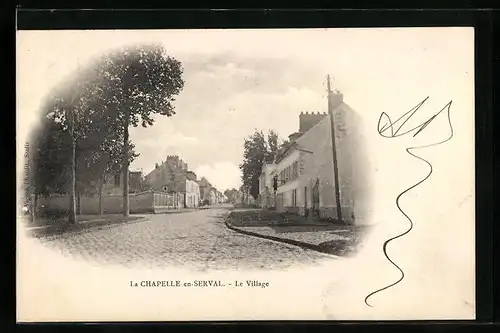 AK La Chapelle-en-Serval, le Village