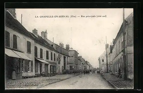 AK La Chapelle-en-Serval, Rue principale