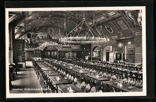AK München, Gasthaus Hofbräuhaus, Festsaal