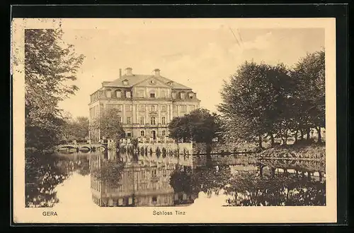 AK Gera, Schloss Tinz mit Burggraben