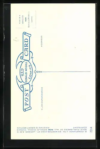 Künstler-AK Donald McGill: What she call me `is trumpet for...