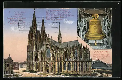 AK Köln, Dom, Kaiserglocke