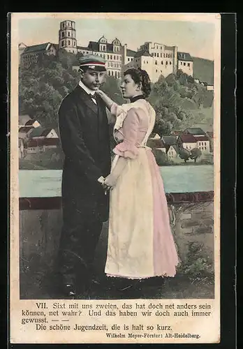AK Student mit seiner Liebsten in Heidelberg