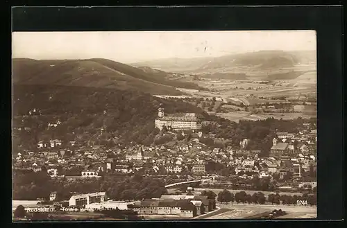 AK Rudolstadt, Fliegeraufnahme des Ortes und Umgebung