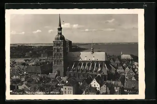 AK Stralsund, Nikolaikirche und Altstadt