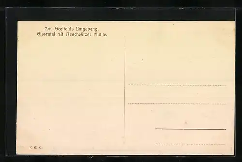 AK Gissratal, Tal mit Reschwitzer Mühle