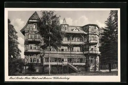 AK Bad-Sulza /Thür., Hotel und Pension Wilhelmsburg