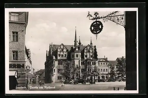 AK Saalfeld, Partie am Rathaus