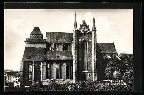 AK Wismar i. M., Eingang der St. Georgenkirche