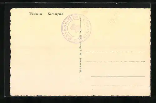 AK Wöbbelin, Blick auf das Körnergrab