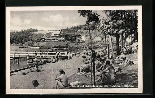 AK Kriebstein, Besucher des Strandbades