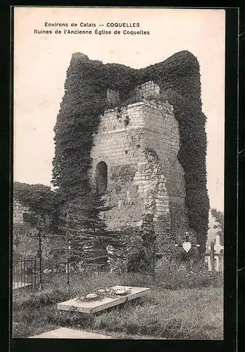 AK Coquelles, Ruines de l`Ancienne Église