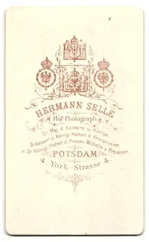 Fotografie H. Selle, Potsdam, Yorkstrasse 4, Junge mit Zwicker im Sonntagsstaat