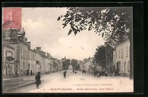 AK Sainte-Maure, Route Nationale vers Tours