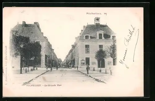 AK Richelieu, La Grande Rue, Strassenpartie