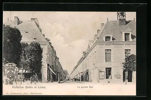 AK Richelieu, La grande Rue, Strassenpartie