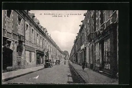 AK Richelieu, La Grande Rue côté Sud, Strassenpartie