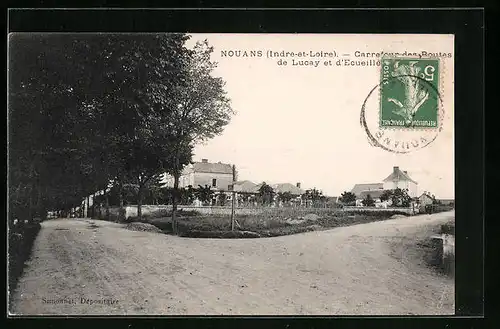 AK Nouans, Carrefour des Routes de Lucay et d`Ecueillé
