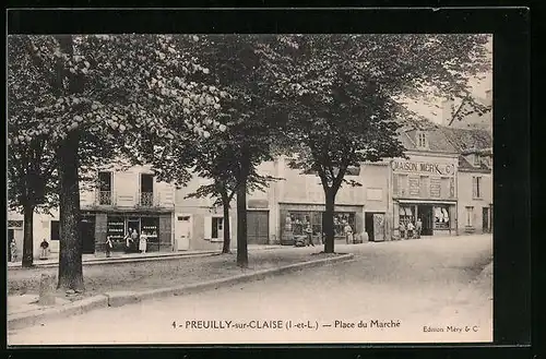 AK Preuilly-sur-Claise, Place du Marché