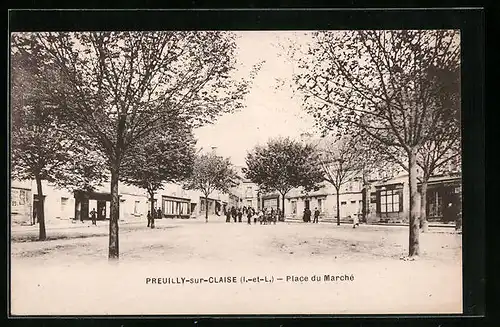 AK Preuilly-sur-Claise, Place du Marché