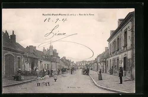 AK Neuillé-Pont-Pierre, Rue de la Roue