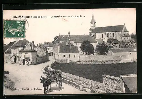 AK Ste-Maure, Arrivée route de Loches